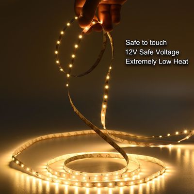 IP20 2835 SMD Single Color LED Strip Light 120 Led 12V 24V 8W Lage Spanning 3M voor spiegel