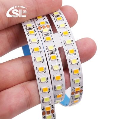 Hotel CCT 12V24V 8mm 120leds 3000K-6500K Warm Wit-Wit Dubbelkleur 35Koper SMD2835 LED Strip Light IP20