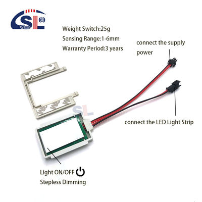 Single/Three Color On/Off Dimmer Touch Sensor Switch voor badkamer spiegel LED verlichting