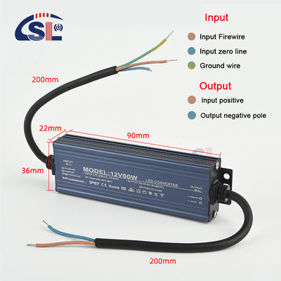 Waterdichte LED-driver AC/DC12V 24V voor buitenverlichting 36W 60W 100W 150W 200W 300W 400W