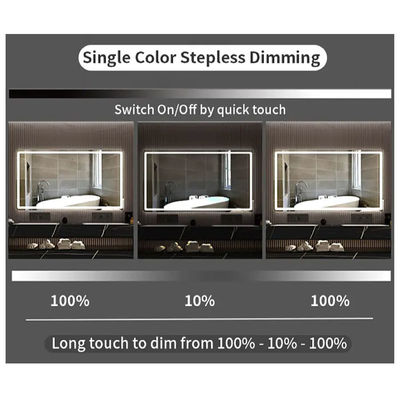 Gepersonaliseerde badkamer Smart Mirror LED Dimmer Touch Sensor Schakelaar 12V 60W Een knop