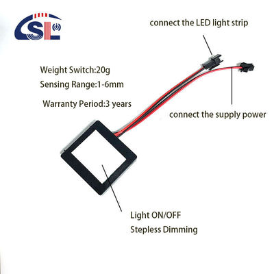 Max. 3A stroom aanraaksensor Schakelaar voor spiegel 50*46*10mm Productgrootte Smart LED Light