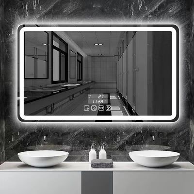 Hotel Huis Badkamer Decoratie Grote ovale badkamerspiegels met touchscreen en LED-lichten