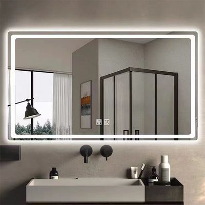 Hotel Huis Badkamer Decoratie Grote ovale badkamerspiegels met touchscreen en LED-lichten