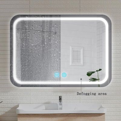 PET-lenzen Materiaal Badkamer Touch Sensor Schakelaar Vanity Dimmer Defogger LED Smart Mirror