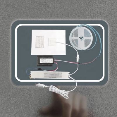 PET-lenzen Materiaal Badkamer Touch Sensor Schakelaar Vanity Dimmer Defogger LED Smart Mirror