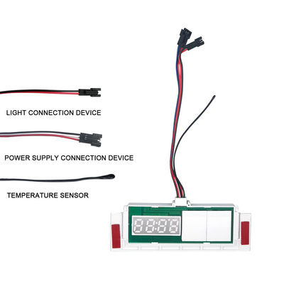 LED-spiegeldefoeger met tijd-temperatuurdisplay aanraaksensor staploze dimmerschakelaar 5A 60W