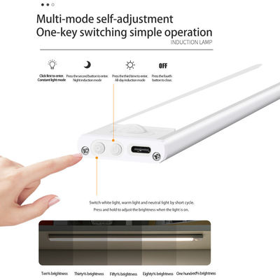 Verstelbare kleurtemperatuur LED-bewegingssensor licht voor ultradun keukenkasten
