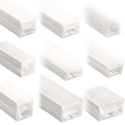 Kleurrijk gescheiden neon LED-strooklicht met 5V 12V 24V AC220V stroomvoorziening