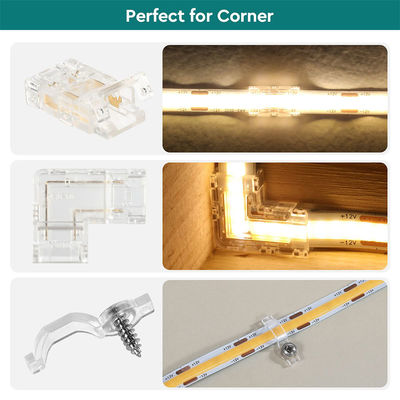 DIY Home Lighting Plastic 8mm 2 Pin SMD Cob Led Strip Connector voor modern design