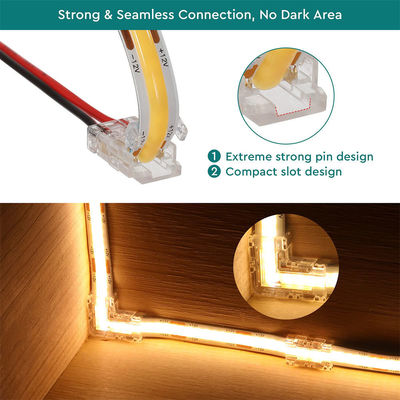 DIY Home Lighting Plastic 8mm 2 Pin SMD Cob Led Strip Connector voor modern design