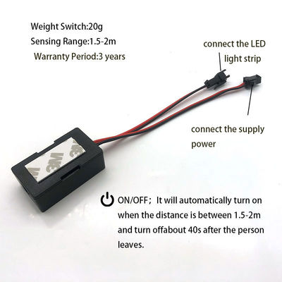 Aanpasbaar 12V/24V 5A 60W/120W Rader PIR Bewegingssensor Lichtschakelaar LED Lichtbron 1NO/1NC Schakelaar Combinatie Badkamer