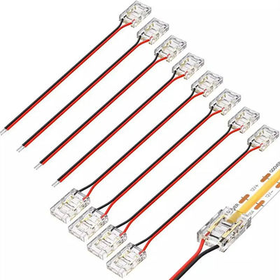 Hotel COB Mini Led Light Strip Draadverbindingen 2 3 Pin Connection Solderless CCT 5 8 10mm LED Strip To Strip Draadverbinding