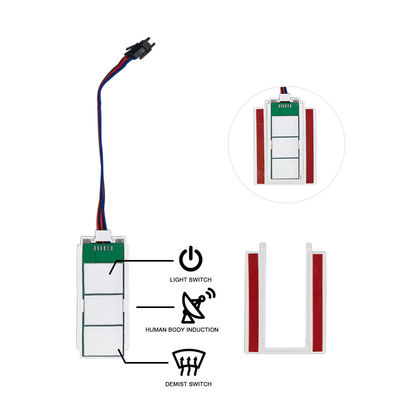 Aanpasbaar 12V/24V 5A 60W/120W Rader PIR Bewegingssensor Lichtschakelaar LED Lichtbron 1NO/1NC Schakelaar Combinatie Badkamer