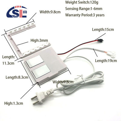 24W Smart LED Dual Touch Dimming Sensor met ingebouwde stroomvoorziening voor enkel/drie-kleurige controle en ontdooiing