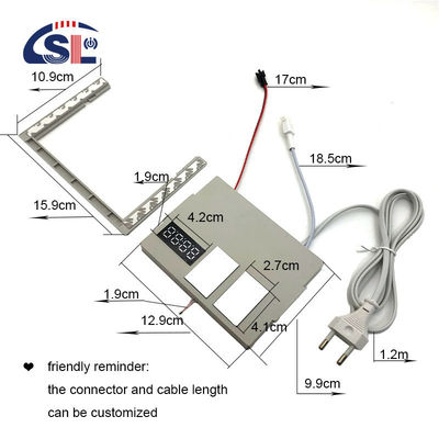 DC12V 5A 60W Single Color Touch Sensor Switch Led Mirror Touch met tijdtemperatuur display