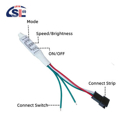 Geïntegreerde RGB-besturing LED-verlichting voor woonkamer Dimming level Ja DC 12V/24V 3A/5A