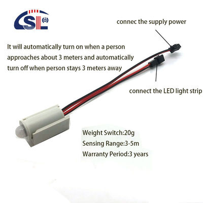 LED-licht deurkast sensor schakelaar DC 12V 3A/5A voor 1-6mm kwik spiegel sensing bereik