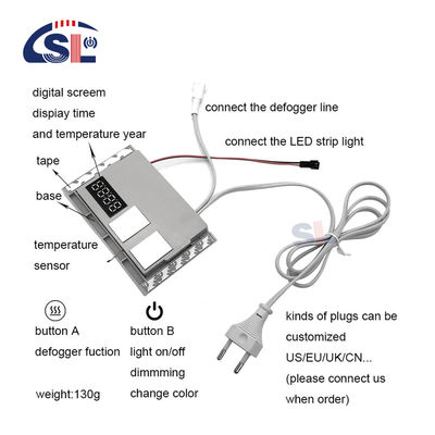 Spanning 90V 250VAC Mini Single/Three Color LED Touch Sensor Switch 12W/24W/36W