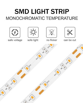 Gemakkelijk te installeren 24V SMD2835 180D 8mm LED-lichtstrookjes voor badkamerspiegels