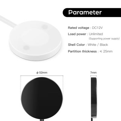 DC12V houten bord slimme LED dimmer hand touch sweep schakelaar voor kast DC12V uitgang