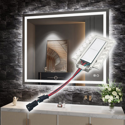 SL 12v Split Twee knoppen Drie kleuren LED Smart Defogger Touch Switch Sensor 11.8cm*6.6cm*1.3cm