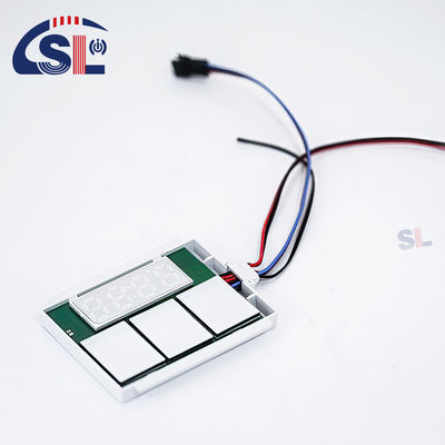 Op maat gemaakte DC12V SL Split Triple Button Triple Color Touch Sensor Switch Radar Tijd Temperatuur Display Scherm met beugel Smart Mirrors