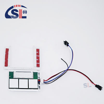 Op maat gemaakte DC12V SL Split Triple Button Triple Color Touch Sensor Switch Radar Tijd Temperatuur Display Scherm met beugel Smart Mirrors