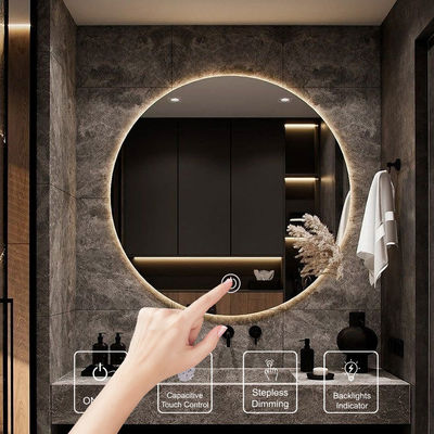 Geïntegreerde spiegel touch dimmer schakelaar voor badkamer spiegel LED-verlichting DC 12V 5A Easy