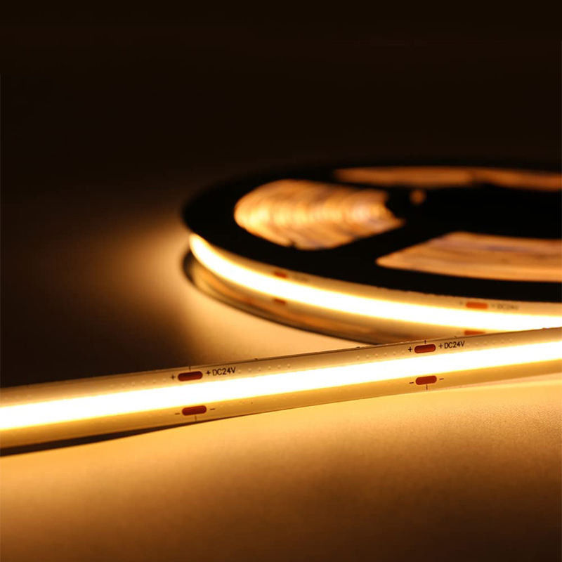 Hoge helderheid 480leds 8mm10mm 12V24V COB LED Strip Light voor Warm Natural White Lighting