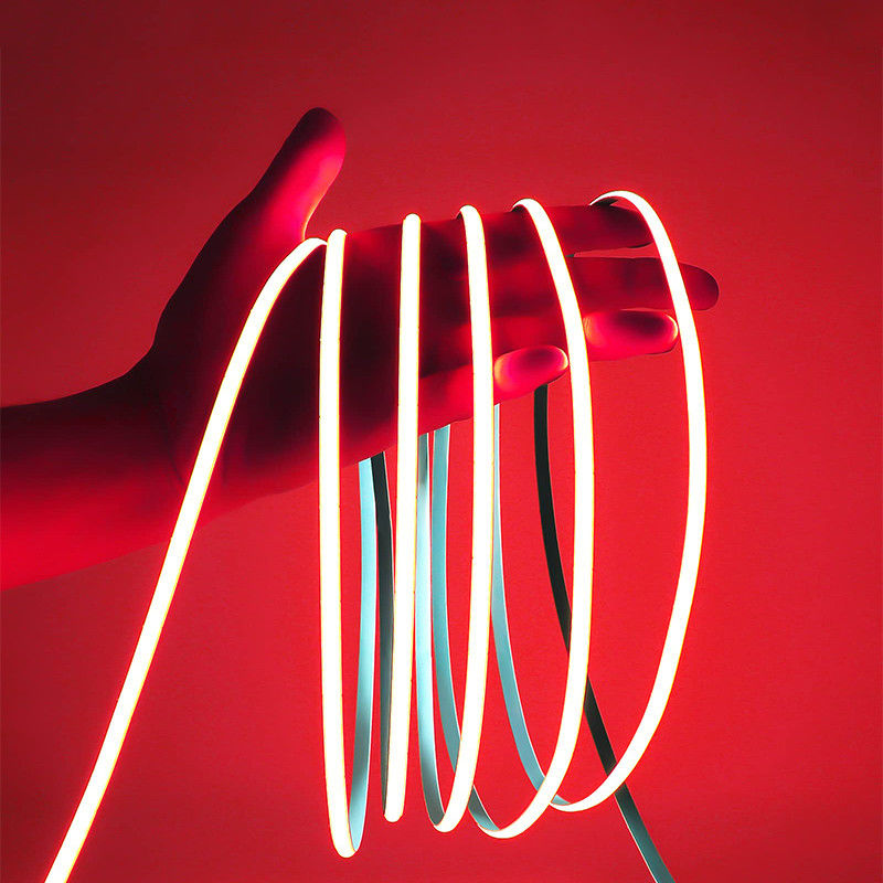 8mm 320leds Rood Flexibel COB Led Strip Light voor Kasten Slaapkamer Keukenverlichting DC 12V24V