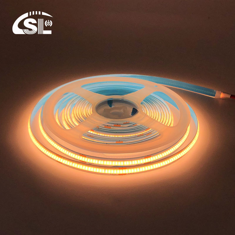 Waterdicht COB Led Strip Light IP20/IP65 8mm 12V24V 320Leds 2700K Een centimeter snijden 3-