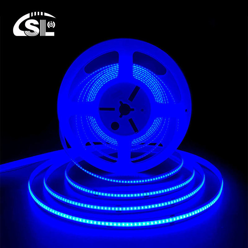 320Leds/m 12V24V Blauw Flexibel Streeplicht met waterdicht CE RoHs IP20 Ra90 COB Led