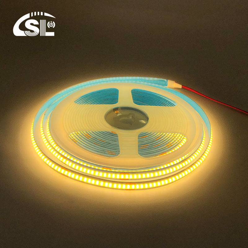 8mm Breedte 12V 24V 3000K Warm COB Led Strip Light CE RoHs IP20 met 50000 uur levensduur