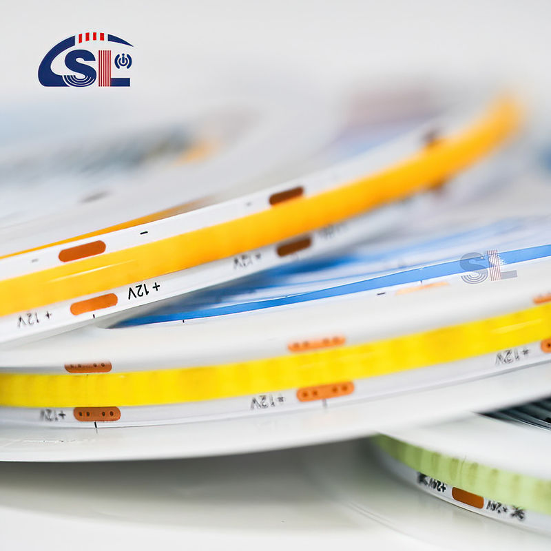 High Lumen COB LED Strip Light CE RoHs IP20 8mm Breedte 12V 24V 4000K Natuurverlichtingsstrook