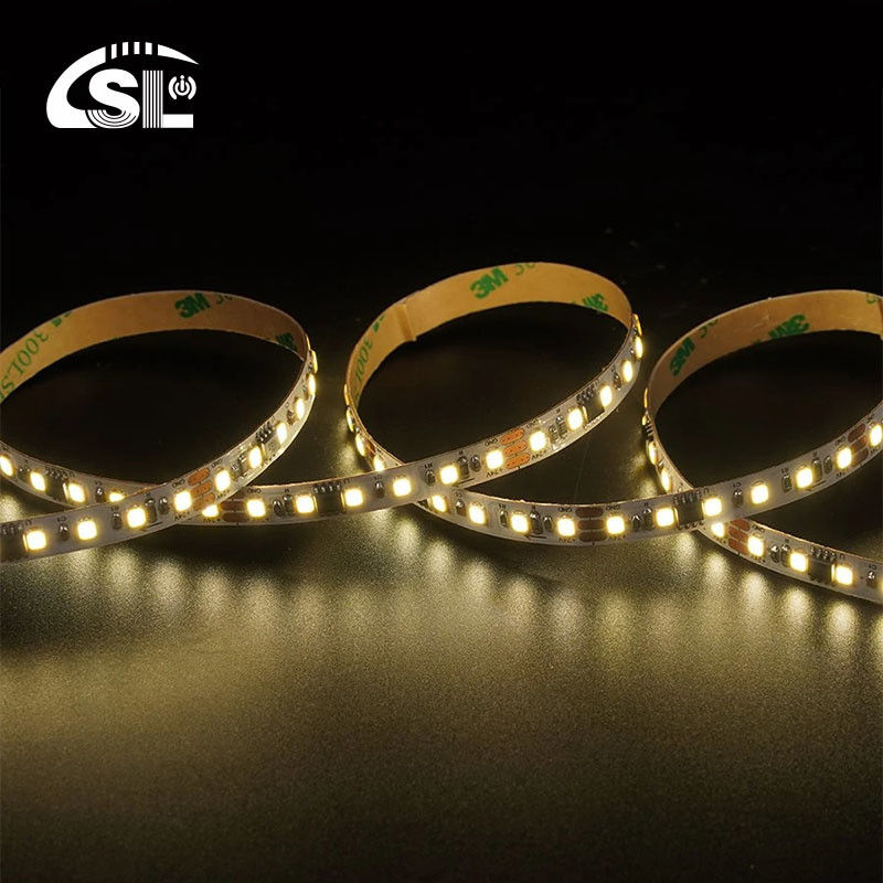 115lm/w Smart Flowing Chase 12V24V 8mm 120 leds 3000K Warm White Electroplate SMD2835 LED Strip Light
