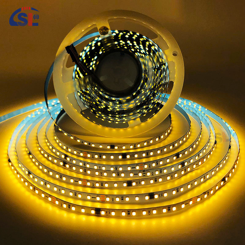 Residentiële LED-lichtstrook DC12V 24V SMD2835 Elektroplate PCB 120Ds 8mm Ra 80 3000K