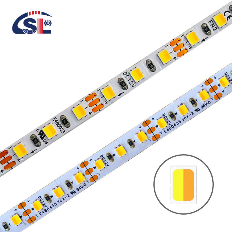 SMD2835 120LED 5mm 8mm CCT LED-strips voor kastversiering Lineair licht -20 60C