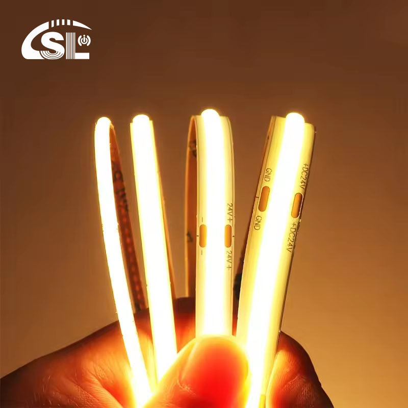 CE RoHs IP44 Ra80 COB Led Strip Light 8mm Breedte 110V/220V 320Leds 3000K4000K6500K 3