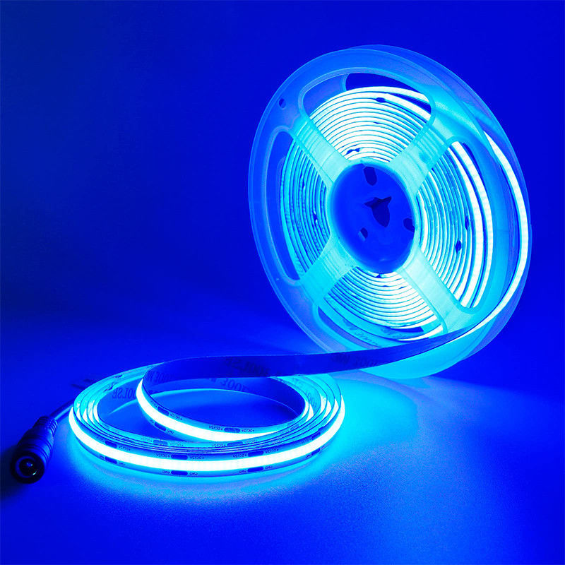 Verlichting Hoge helderheid DC12V24V 480leds 8mm Ice-Blue COB Led Strip Light met 3-