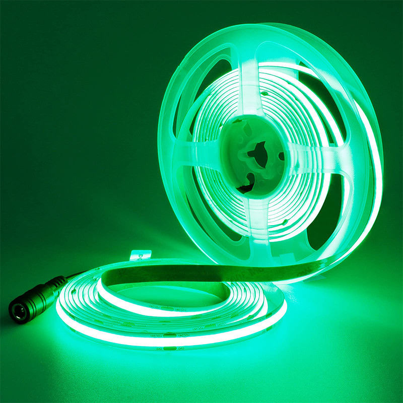 DC12V24V 480LEDs Ra90 8mm10mm Breedte Groen Flexibel COB LED Strip Licht voor verlichting