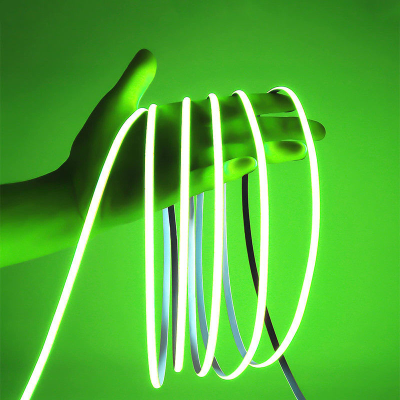 Langdurig COB Led Strip Light IP20 8mm 12V24V 320leds Groen voor buiten binnen