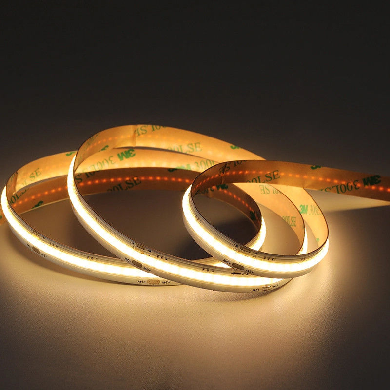 50000 uur werktijd CCT DC12V24V 8mm 10mm 576Leds 3000K-6500K Flexible COB Led Strip Light