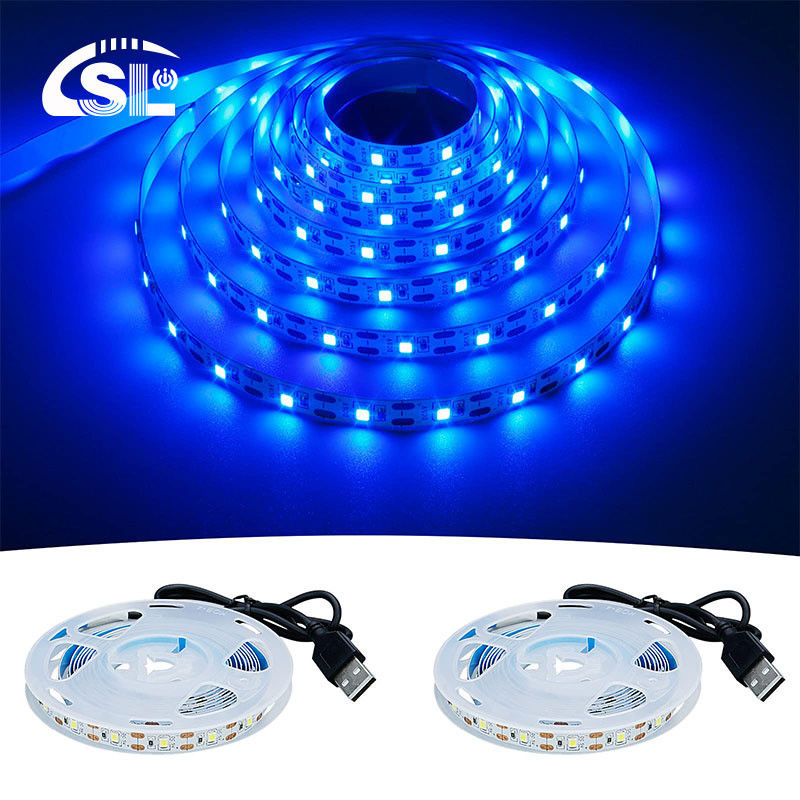 5V 8mm 120LEDs Blauwe LED Strip Light Elektroplate SMD2835 Ideaal voor binnen- en buiten