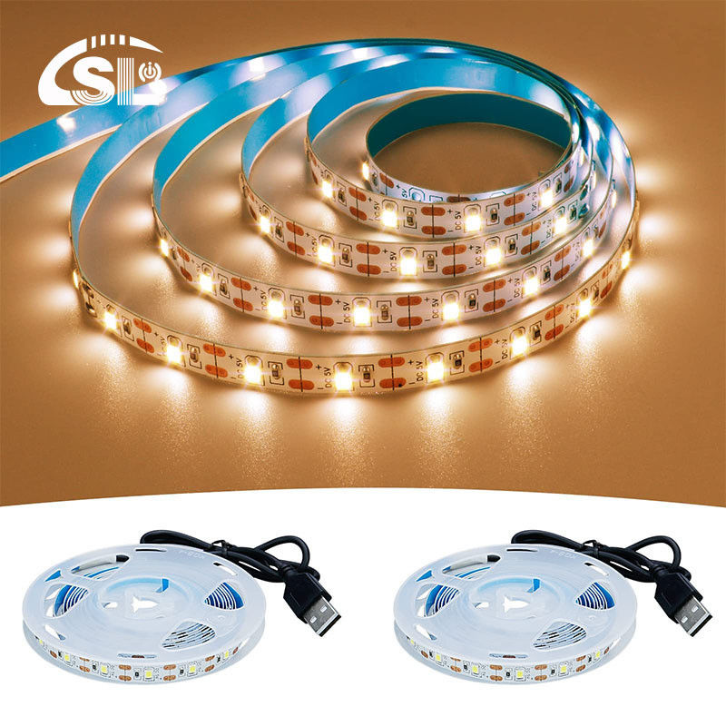Dimmer Ondersteuning 5v 8mm 120leds 3000K Warm Wit Flexibel Galvaniseren Led Strip Licht
