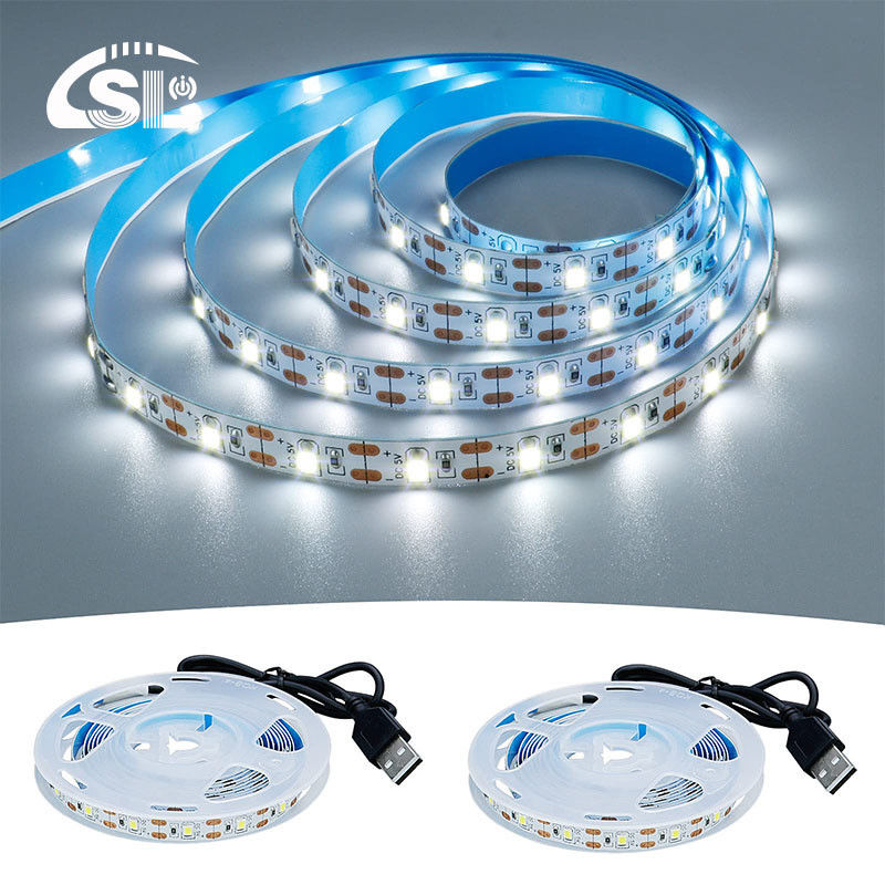 120LED's/m 5V 8mm 6500K Witte One Cut Flexible Electroplate SMD2835 LED Strip Light