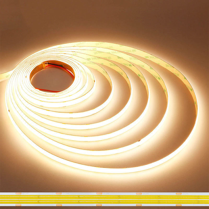DC12V24V 8mm10mm 320leds 3000K Warm flexibel COB Led Strip Light voor binneninrichting