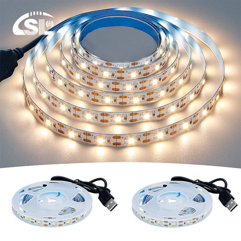3- 120° Straalhoek 5v 120leds 8mm 4000K Natural Een licht één snij SMD2835 Led Strip Light
