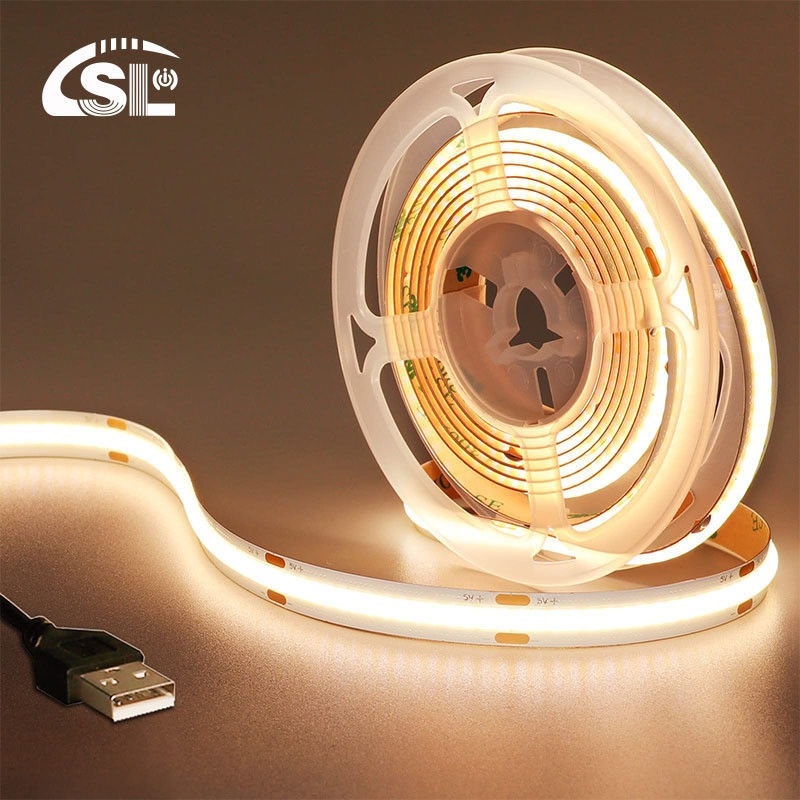 DC 24V waterdicht 5V 8mm 320leds 1cm One Cut 4000K Natural Flexible COB LED Strip Light