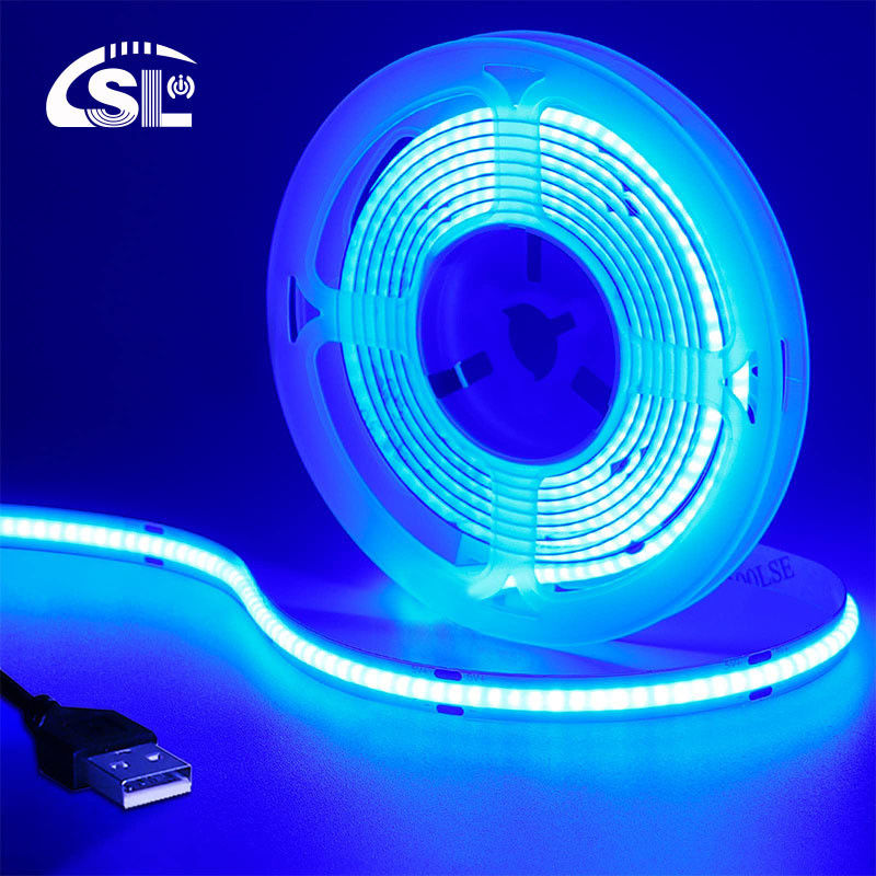320leds 8mm Blauw flexibel COB Led Strip Light voor binnen- en buitenversiering -20 60C